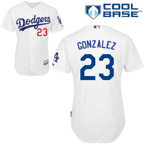 #23 Adrian Gonzalez White MLB Jersey-Los Angeles Dodgers Stitched Cool Base Baseball Jersey
