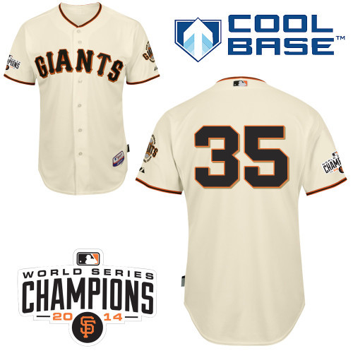 #35 Brandon Crawford Cream MLB Jersey-San Francisco Giants Stitched Cool Base Baseball Jersey
