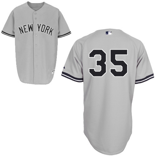#35 Michael Pineda Gray MLB Jersey-New York Yankees Stitched Player Baseball Jersey