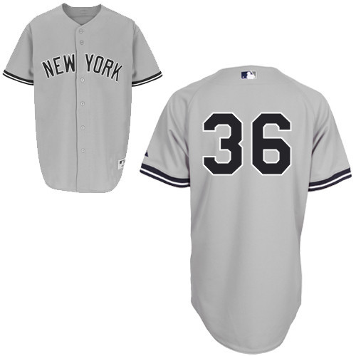 #36 Carlos Beltran Gray MLB Jersey-New York Yankees Stitched Player Baseball Jersey