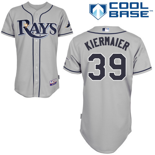 #39 Kevin Kiermaier Gray MLB Jersey-Tampa Bay Rays Stitched Cool Base Baseball Jersey