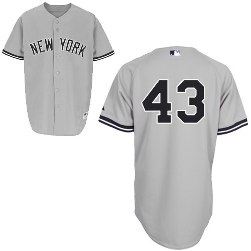 #43 Adam Warren Gray MLB Jersey-New York Yankees Stitched Player Baseball Jersey