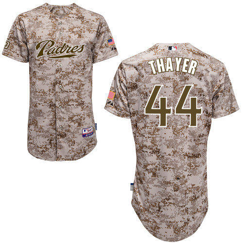 #44 Dale Thayer Camo MLB Jersey-San Diego Padres Stitched Player Baseball Jersey