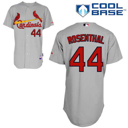 #44 Trevor Rosenthal Gray MLB Jersey-St. Louis Cardinals Stitched Cool Base Baseball Jersey