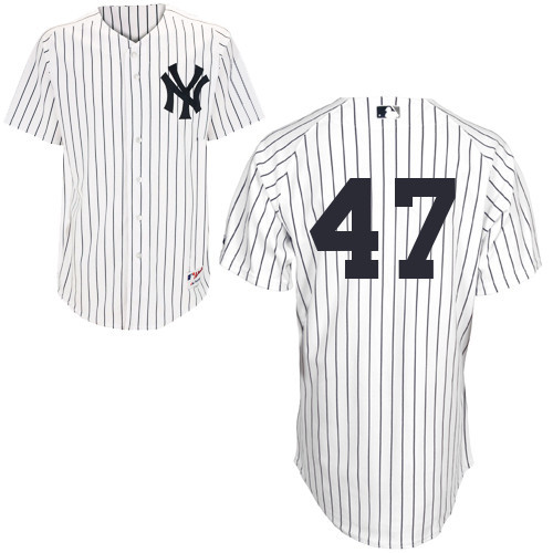#47 Lvan Nova White Pinstripe MLB Jersey-New York Yankees Stitched Player Baseball Jersey