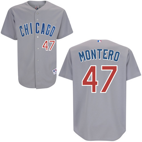 #47 Miguel Montero Dark Gray MLB Jersey-Chicago Cubs Stitched Player Baseball Jersey