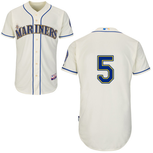 #5 Brsd Miller Cream MLB Jersey-Seattle Mariners Stitched Cool Base Baseball Jersey