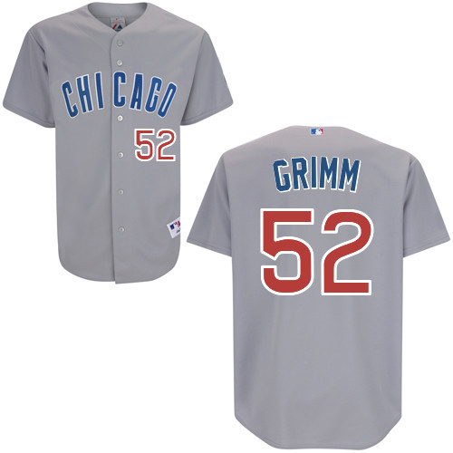 #52 Justin Grimm Dark Gray MLB Jersey-Chicago Cubs Stitched Player Baseball Jersey