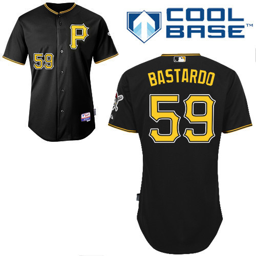 #59 Antonio Bastardo Black MLB Jersey-Pittsburgh Pirates Stitched Cool Base Baseball Jersey