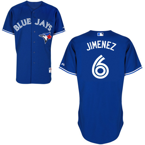 #6 Aj Jimenez Blue MLB Jersey-Toronto Blue Jays Stitched Cool Base Baseball Jersey