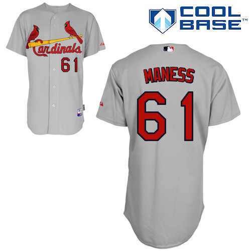 #61 Seth Maness Gray MLB Jersey-St. Louis Cardinals Stitched Cool Base Baseball Jersey