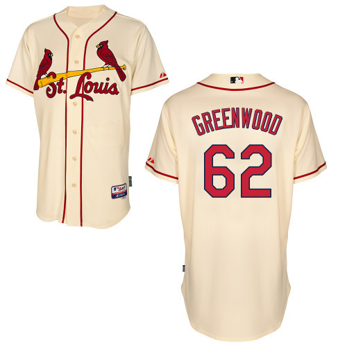 #62 Nick Greenwood Cream MLB Jersey-St. Louis Cardinals Stitched Cool Base Baseball Jersey