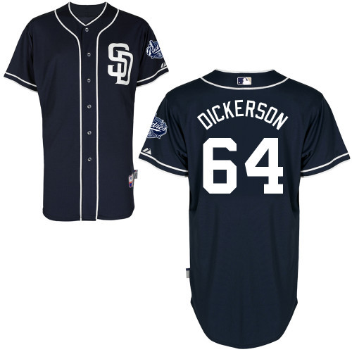 #64 Alex Dickerson Dark Blue MLB Jersey-San Diego Padres Stitched Cool Base Baseball Jersey
