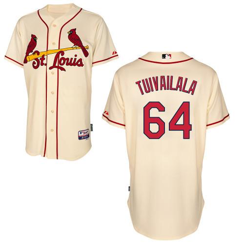 #64 Sam Tuivailala Cream MLB Jersey-St. Louis Cardinals Stitched Cool Base Baseball Jersey