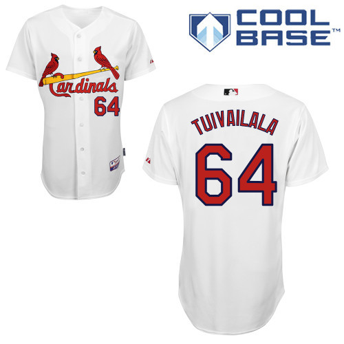 #64 Sam Tuivailala White MLB Jersey-St. Louis Cardinals Stitched Cool Base Baseball Jersey
