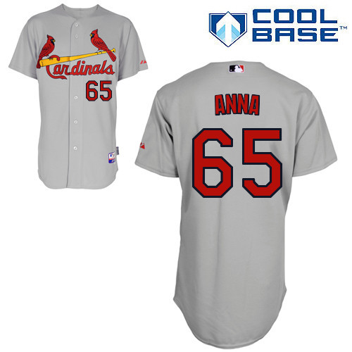 #65 Dean Anna Gray MLB Jersey-St. Louis Cardinals Stitched Cool Base Baseball Jersey
