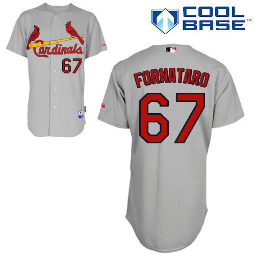 #67 Eric Fornataro Gray MLB Jersey-St. Louis Cardinals Stitched Cool Base Baseball Jersey