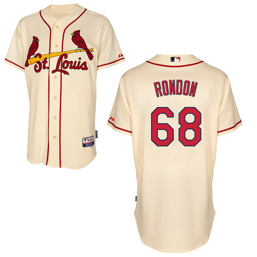 #68 Jorge Rondon Cream MLB Jersey-St. Louis Cardinals Stitched Cool Base Baseball Jersey