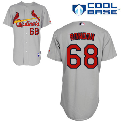 #68 Jorge Rondon Gray MLB Jersey-St. Louis Cardinals Stitched Cool Base Baseball Jersey