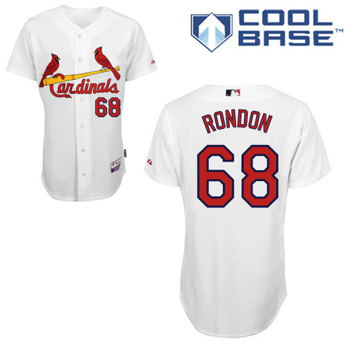 #68 Jorge Rondon White MLB Jersey-St. Louis Cardinals Stitched Cool Base Baseball Jersey