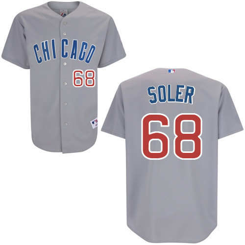 #68 Jorge Soler Dark Gray MLB Jersey-Chicago Cubs Stitched Player Baseball Jersey