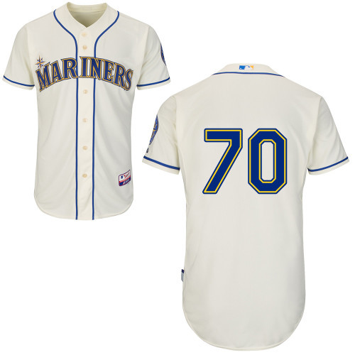 #70 Julio Morban Cream MLB Jersey-Seattle Mariners Stitched Cool Base Baseball Jersey