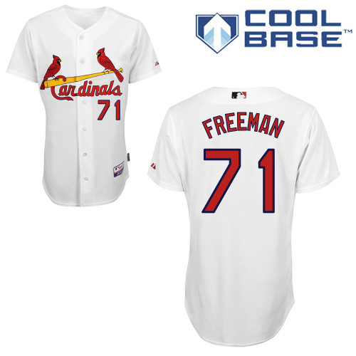#71 Sam Freeman White MLB Jersey-St. Louis Cardinals Stitched Cool Base Baseball Jersey