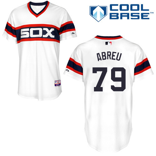 #79 Jose Abreu White MLB Jersey-Chicago White Sox Stitched Cool Base Baseball Jersey