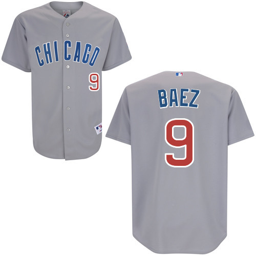 #9 Javier Baez Dark Gray MLB Jersey-Chicago Cubs Stitched Player Baseball Jersey