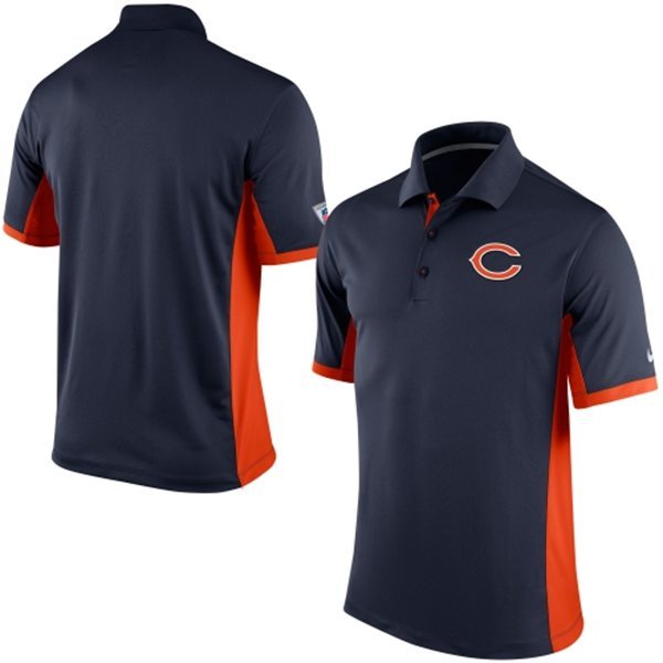 Chicago Bears Team Logo Dark Blue Polo Shirt