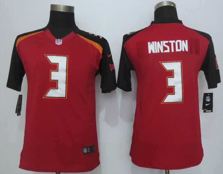 Youth Limited Nike Tampa Bay Buccaneers #3 Winston Red Jerseys