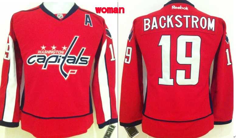 Womens Washington Capitals #19 Nicklas Backstrom Red Jerseys