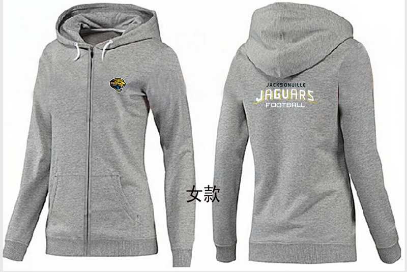 Womens Jacksonville Jaguars Team Logo 2015 Full Zip Hoodie-44
