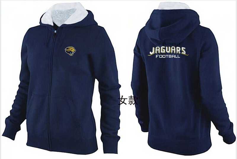 Womens Jacksonville Jaguars Team Logo 2015 Full Zip Hoodie-45