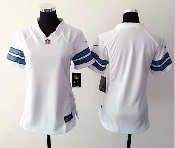 Womens Nike Detroit Lions Blank White Team Color Game Jerseys