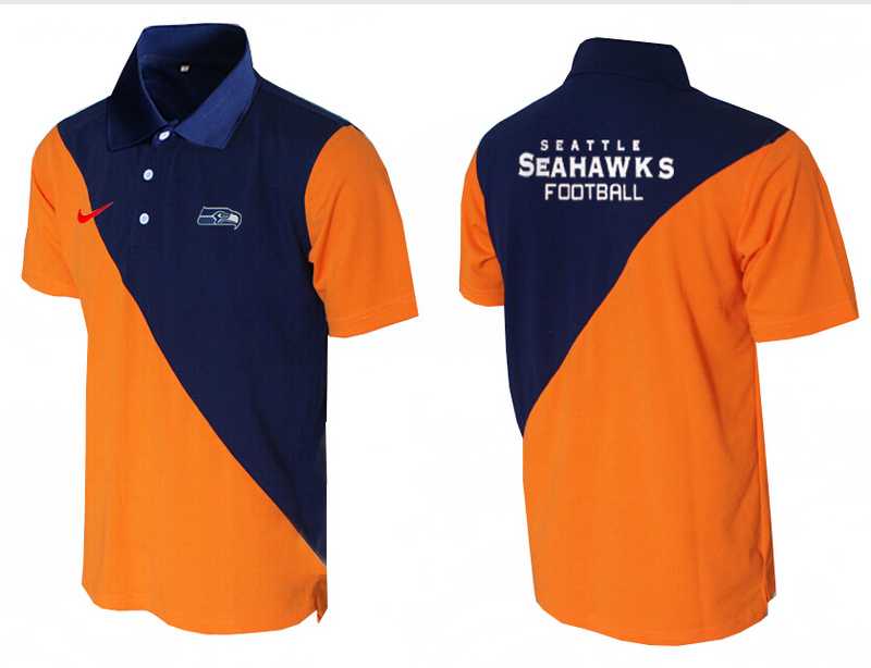 Seattle Seahawks Printed Team Logo 2015 Nike Polo Shirt (3)