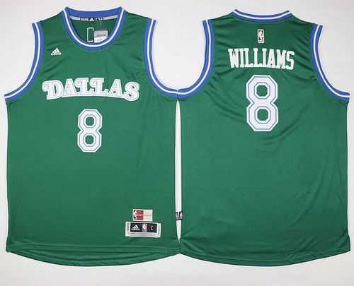 Dallas Mavericks #8 Deron Williams Green Hardwood Classics Performance Stitched Jerseys