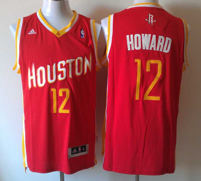 Houston Rockets #12 Dwight Howard Revolution 30 Swingman Red NBA Jerseys