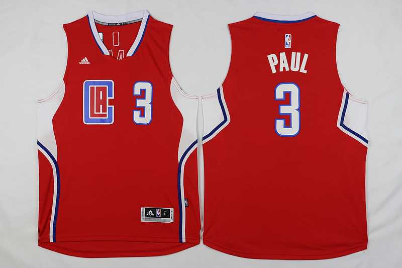 Los Angeles Clippers #3 Chris Paul Red Revolution 30 Stitched Jerseys