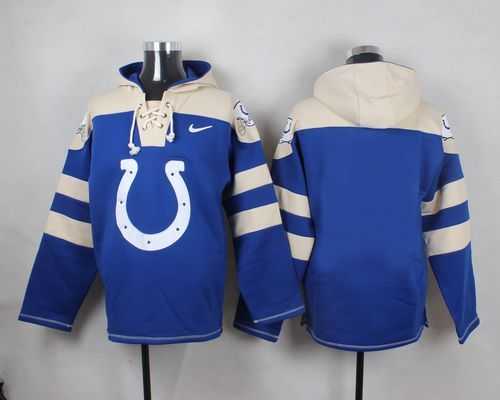 Men Nike Indianapolis Colts Customized Royal Blue Stitched NFL Hoodie