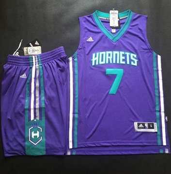 New Orleans Hornets #7 Jeremy Lin Purple A Set Stitched NBA Jerseys