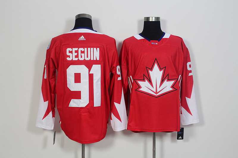 Team Canada #91 Tyler Seguin Red 2016 World Cup of Hockey Olympics Game Men's Stitched NHL Jersey