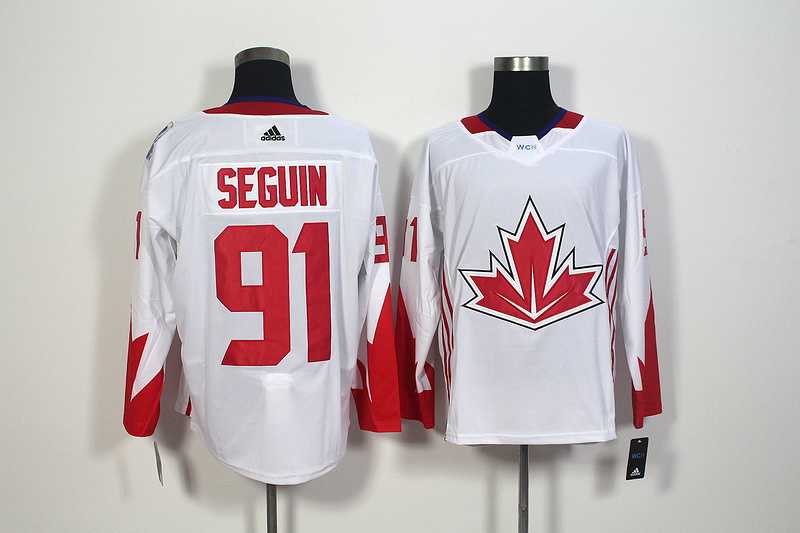 Team Canada #91 Tyler Seguin White 2016 World Cup of Hockey Olympics Game Men's Stitched NHL Jersey