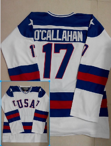 Team USA #17 O'Callahan White Olympic Throwback Stitched NHL Jersey