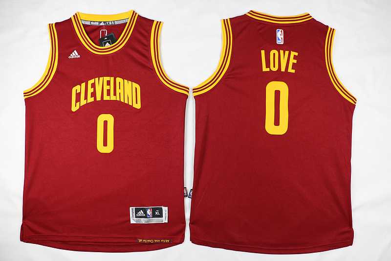 Youth Cleveland Cavaliers #0 Love Swingman Red Stitched Jersey