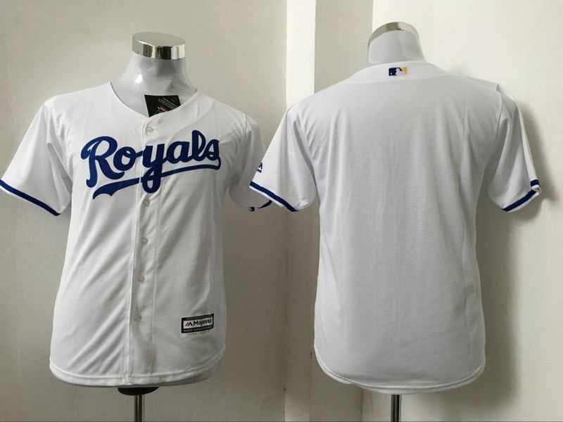 Youth Kansas City Royals Customized New Cool Base Stitched Baseball Jersey