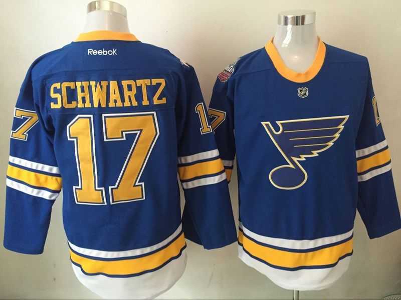 St. Louis Blues #17 Jaden Schwartz Blue 2017 Winter Classic Stitched NHL Jersey