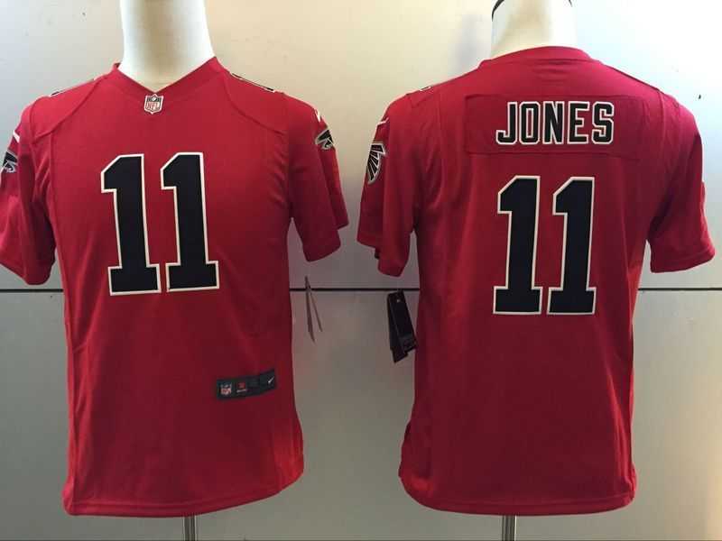 Youth Nike Limited Atlanta Falcons #11 Julio Jones Red Stitched NFL New Color Rush Jersey