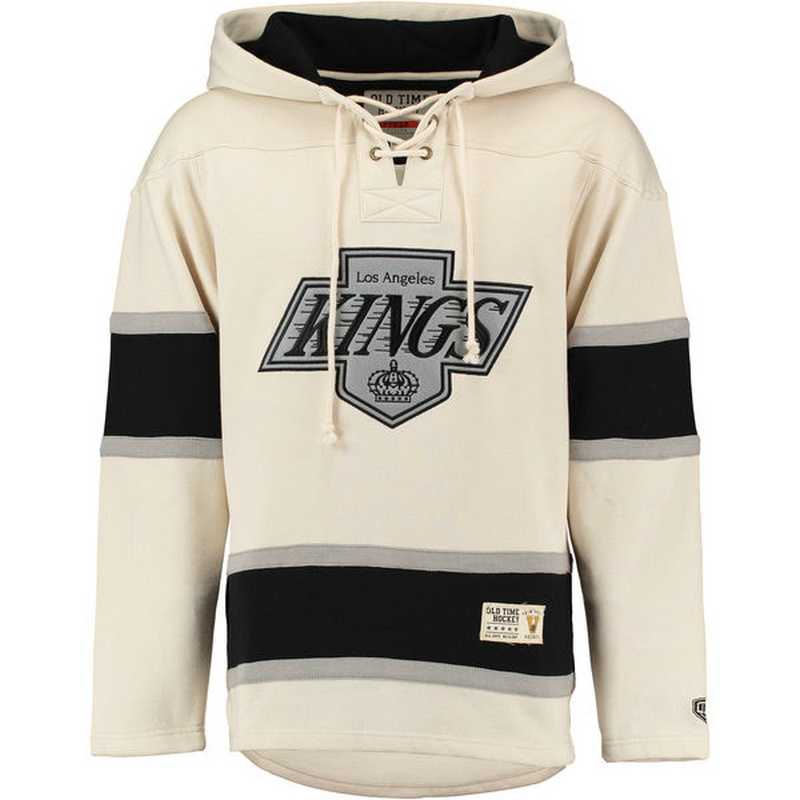 Customized Men's Los Angeles Kings Any Name & Number Cream Stitched NHL Hoodie