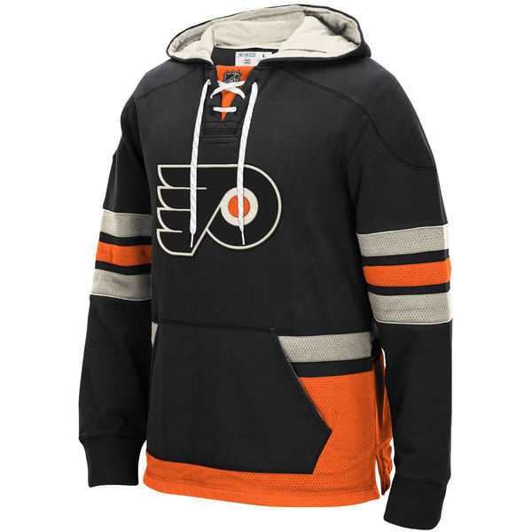 Customized Men's Philadelphia Flyers Any Name & Number Black Stitched Hoodie